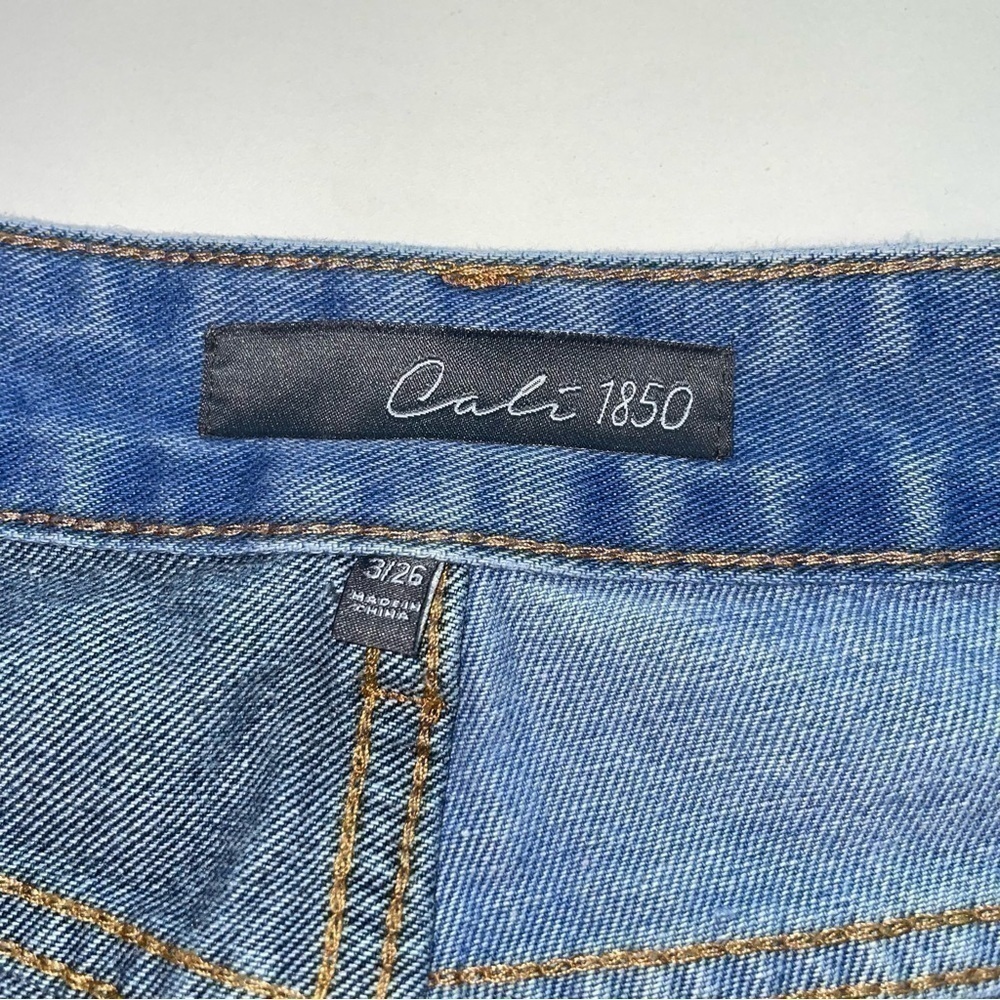 Cali 1850 Patchwork Raw Hem Jeans - image 3